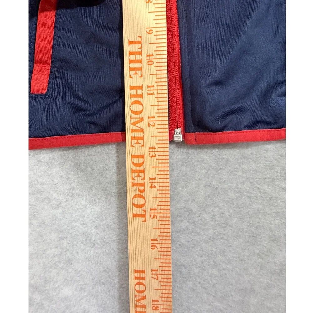 Nike Track Jacket Kids 24M Navy Red ‎ Colorblock Full Zip Futura Logo